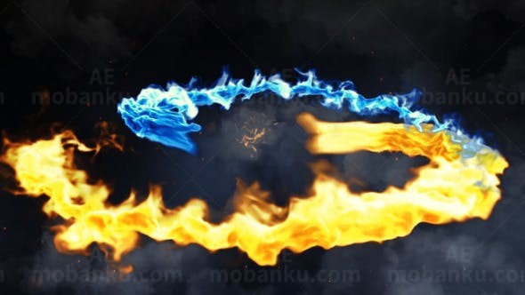 影视火龙标志展示AE模板