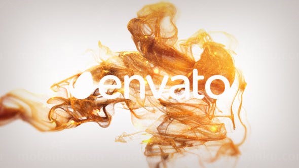 优雅的金颗粒标志展示AE模板