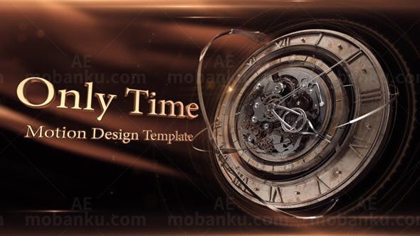 复古时钟电视包装AE模板