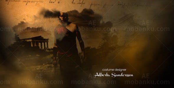 历史浓墨纪录片AE模板