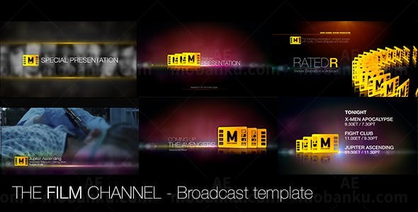 电影频道包装AE模板