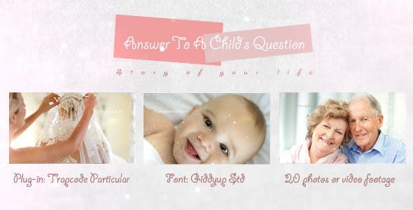 生活故事相册AE模板