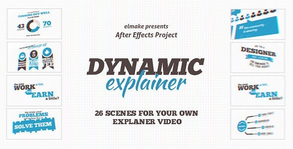 动态讲解文字展示AE模板