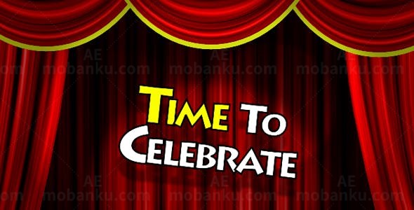 剧院幕布背景图片展示AE模板