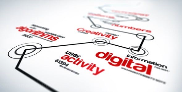 未来标志展示AE模板