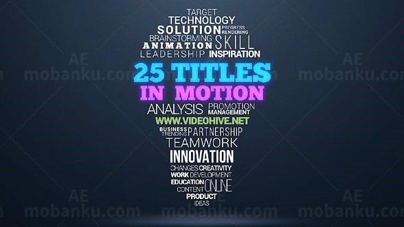 动感标题AE模板