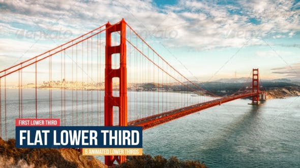 平面字幕条AE模板