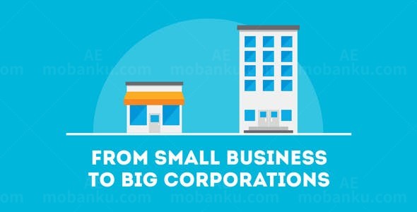 SEO推广文字MG动画风格AE模板