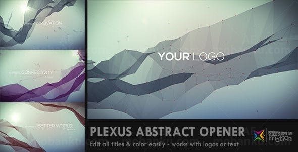 抽象文字展示AE模板