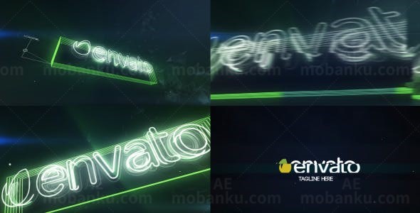 霓虹灯故障标志AE模板