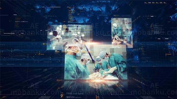 数字全息介绍片头AE模板