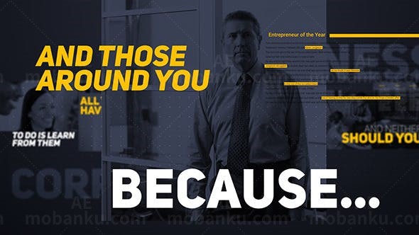 文字特效排版AE模板