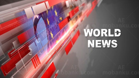 电视新闻广播包AE模板