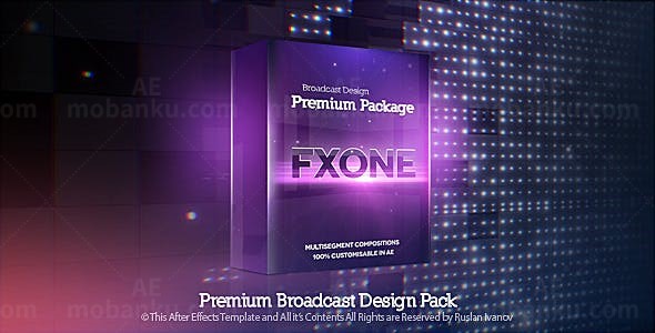 电视广播设计包装AE模板