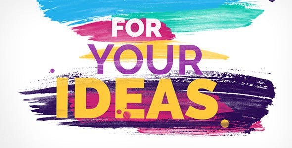 笔刷排版AE模板