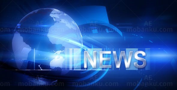 新闻广播栏目片头包装展示AE模板