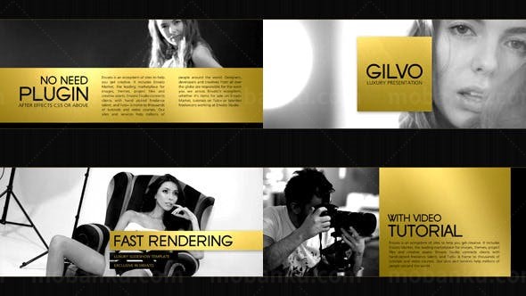 人物介绍豪华演示AE模板