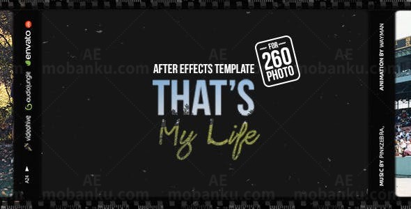 我的生活记忆相册AE模板