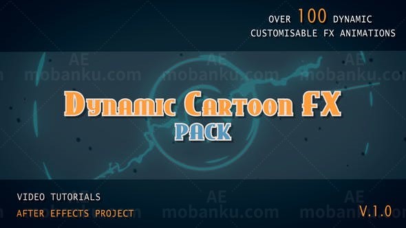 动态卡通特效包AE模板