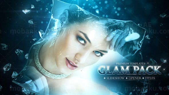 水晶钻石动画图片展示AE模板