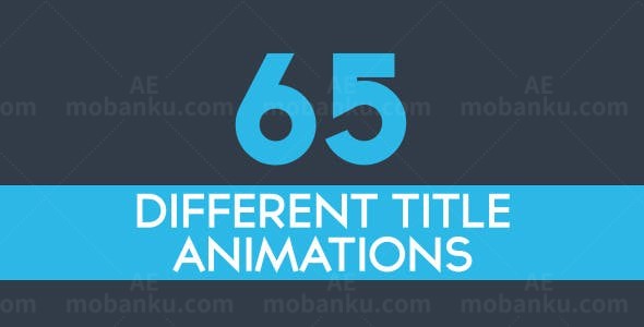 文字动画标题AE模板