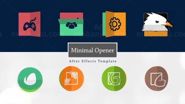 迷你LOGO标志片头AE模板