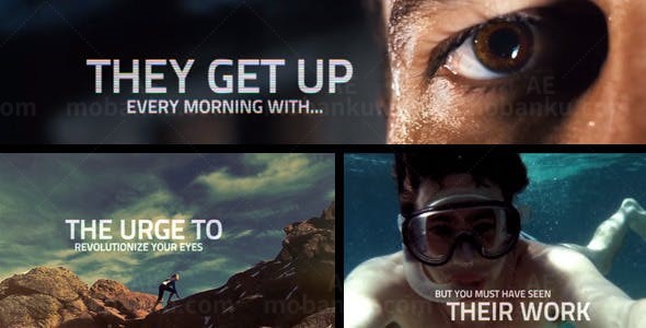 移动镜头电影预告AE模板