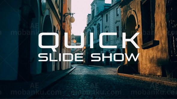 快速照片幻灯片AE模板