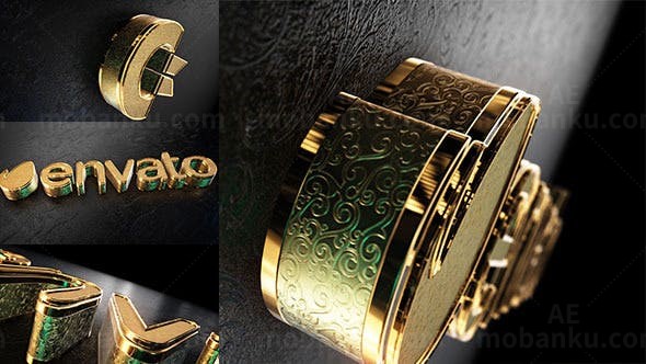 金属质感LOGO演绎AE模板