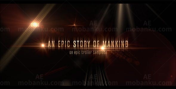 快速节奏聚光闪烁效果AE模板