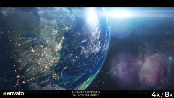 太阳系行星空间AE模板