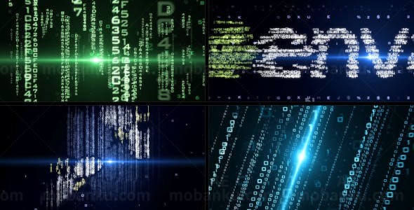 粒子特效标志AE模板