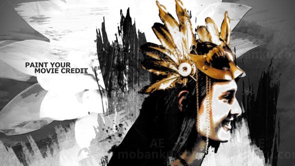 涂绘效果影视AE模板