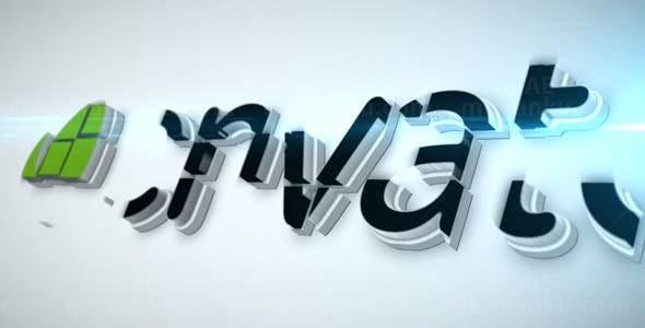 方块创建标志AE模板