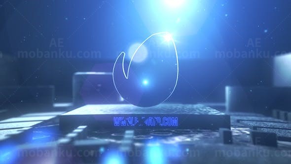 科技眼标志AE模板