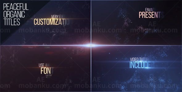 星空粒子标题AE模板