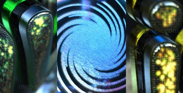 霓虹晶体文字展示AE模板