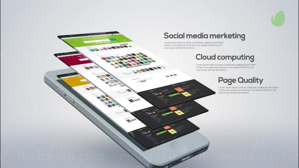 网站展示AE模板