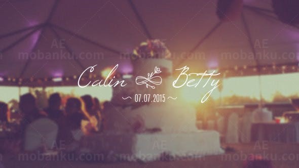 30个婚礼标题AE模板