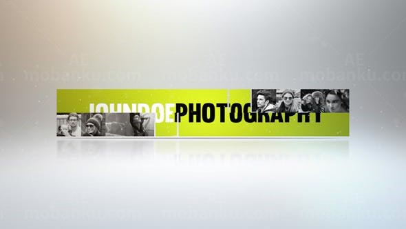 马赛克标志AE模板