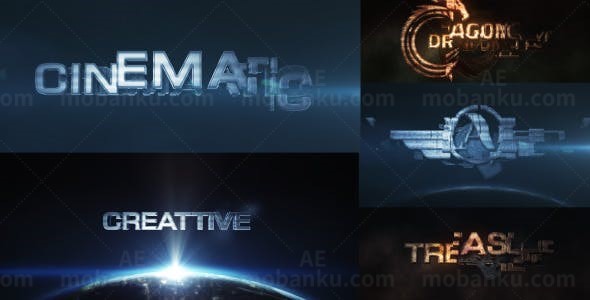 影视标题变换AE模板