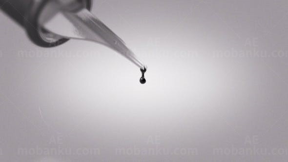 水墨切换展示AE模板