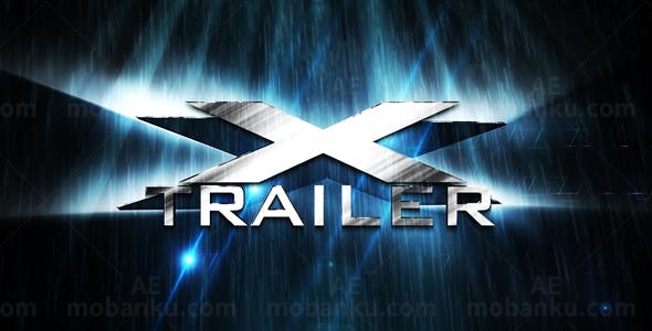 粒子光雨效果揭示标志AE模板