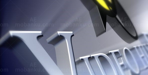 三维缓动飞行展示标志AE模板