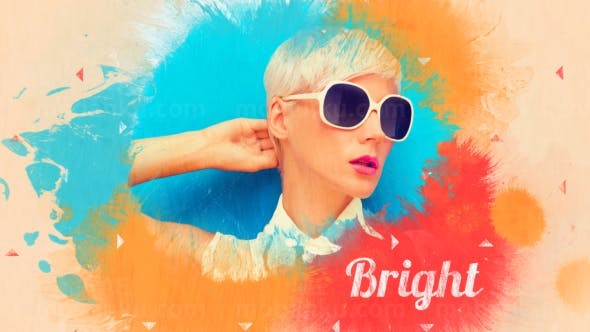 油墨风格时尚广告AE模板