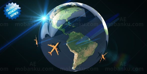 全球运输及通信AE模板