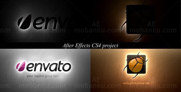 开亮标志AE模板