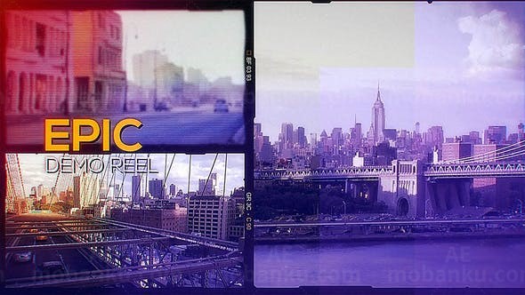 史诗城市发展AE模板