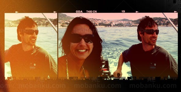 快速动感节奏胶片闪烁效果AE模板