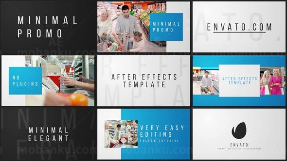 迷你宣传广告模板AE模板